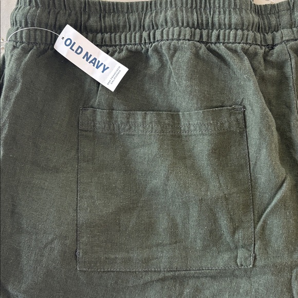 Old Navy linen-blend wide-leg pants in olive green NWT Size XL SP17 - Picture 5 of 11